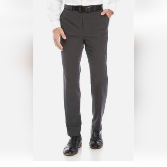 Chaps Other - Chaps Suit Separates, Flat Front Charcoal Mens Dress Pants Sz 40/32 New!